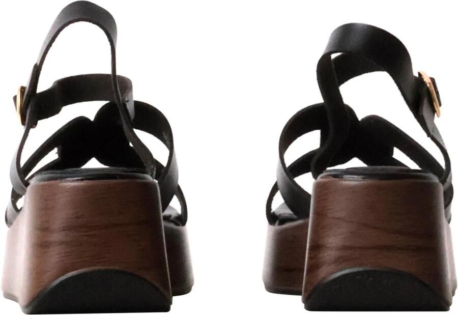 Super Mode Sandaal 'Hohe Riemchensandalen von R and BE' zwart - Foto 4