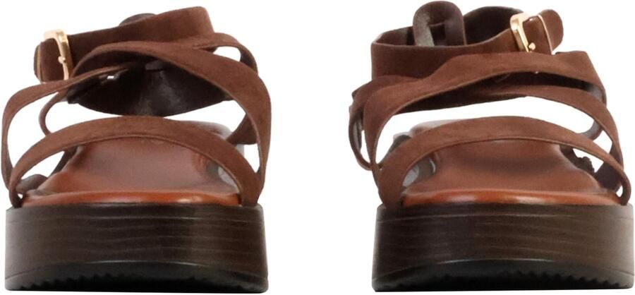 Super Mode Sandaal 'Joalice Sandalen mit Keilabsatz zum Hineinschlüpfen' bruin - Foto 3