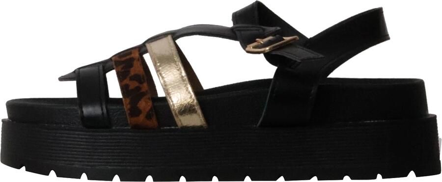 Super Mode Platte sandalen met bandjes van Joalice Paris - Foto 3