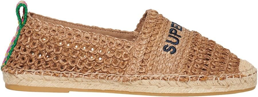 Superdry & Co Espadrilles 'Raffia' champagne gemengde kleuren zwart