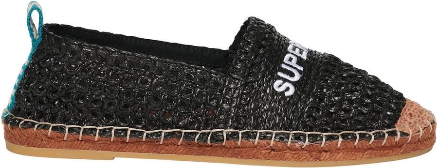 Superdry Raffia espadrille met borduursels Dames Espadrilles