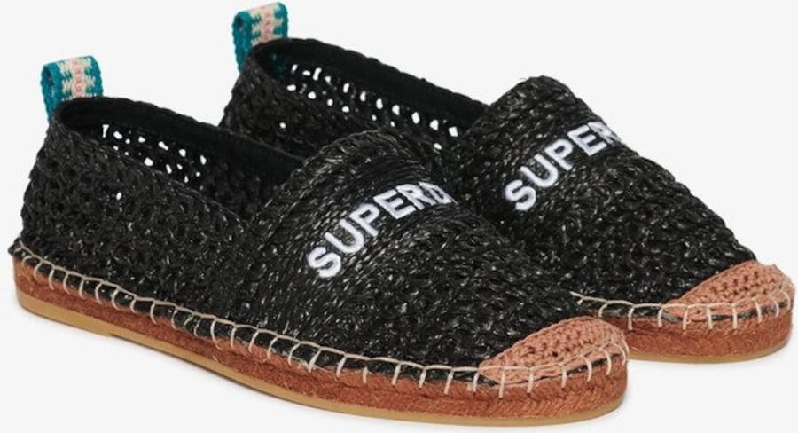 Superdry Raffia espadrille met borduursels Dames Espadrilles - Foto 4