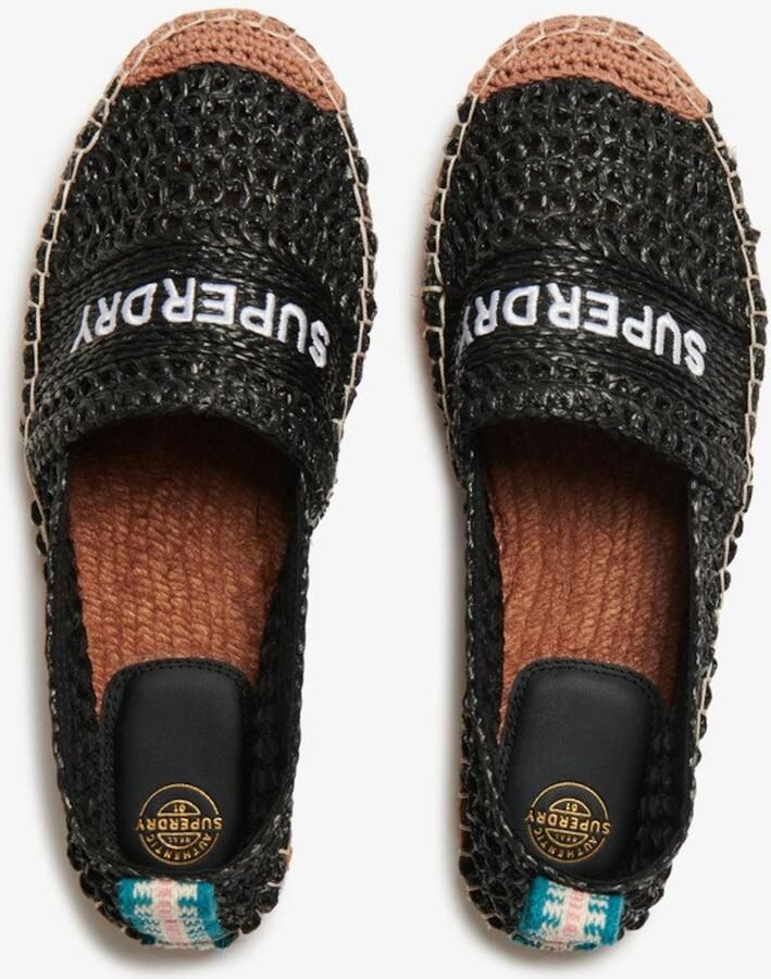 Superdry Raffia espadrille met borduursels Dames Espadrilles - Foto 2