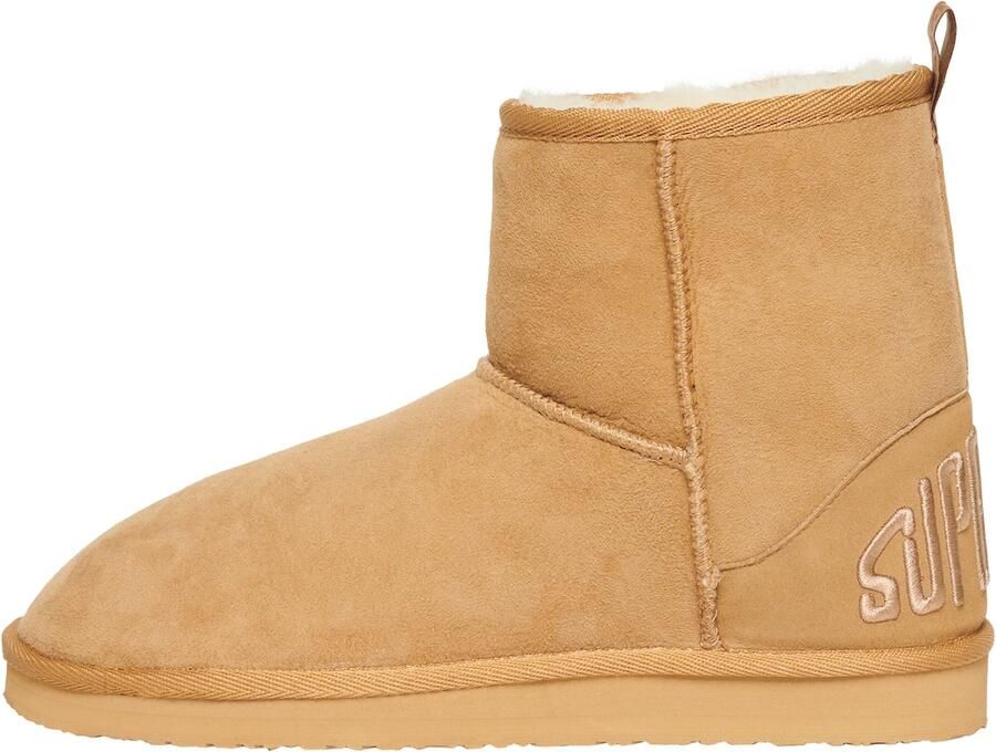 Superdry Suede Sherpa Ankle Sneeuwlaarzen Beige Vrouw