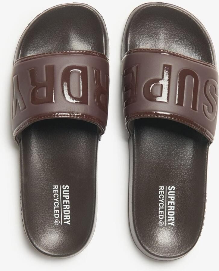 Superdry Code Core Vegan Pool Slippers Bruin Man - Foto 3