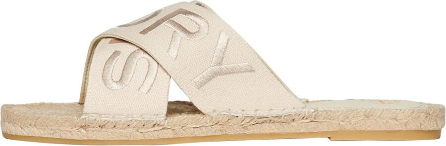 Superdry Espadrille slippers met gekruiste bandjes Dames - Foto 5