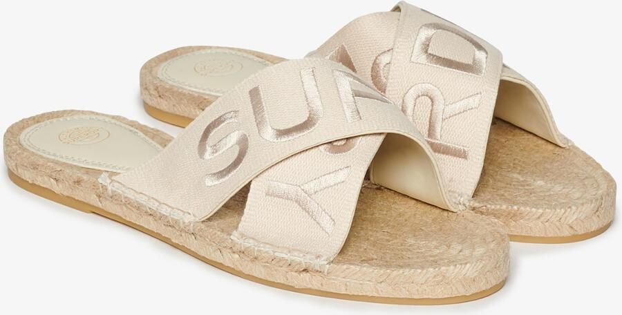Superdry Espadrille slippers met gekruiste bandjes Dames - Foto 7