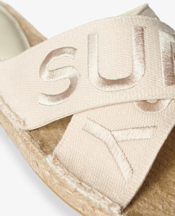 Superdry Espadrille slippers met gekruiste bandjes Dames - Foto 6