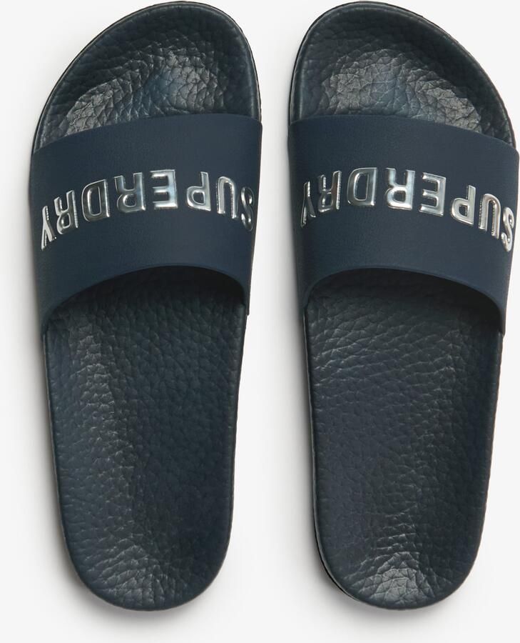 Superdry Premium Metallic Pool Sliders Relaxed Pasvorm Dames Slippers - Foto 3