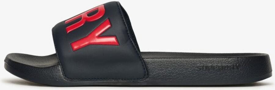 Superdry Core badslippers met grafische print Heren Slippers
