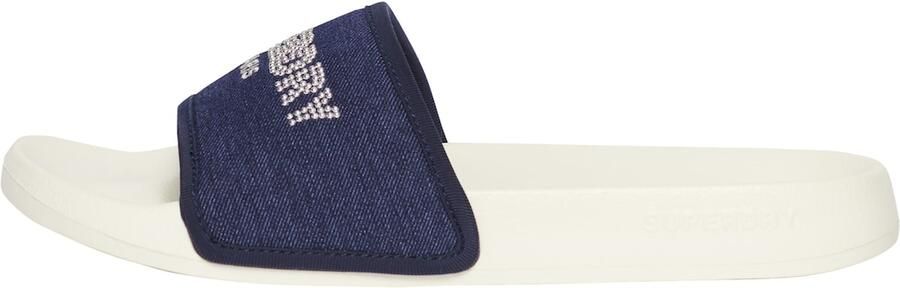 Superdry Luxe badslippers met glittersteentjes Dames Slippers - Foto 3
