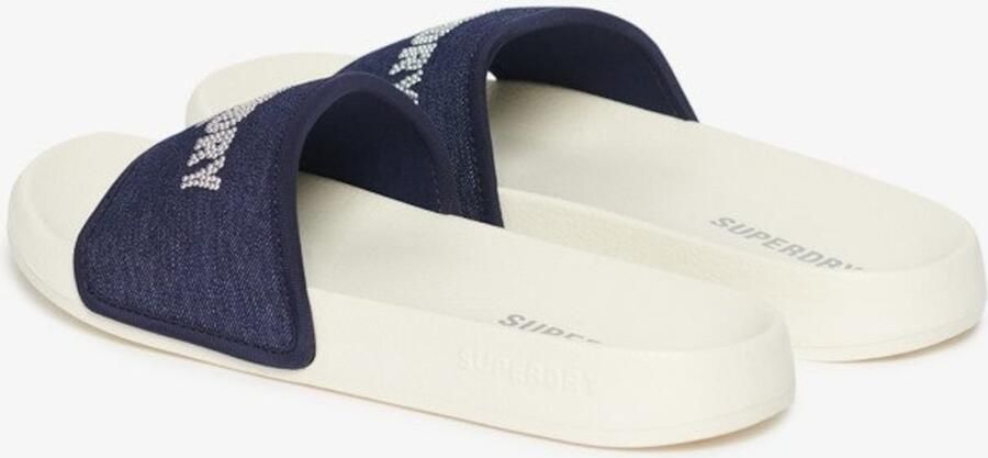 Superdry Luxe badslippers met glittersteentjes Dames Slippers - Foto 2