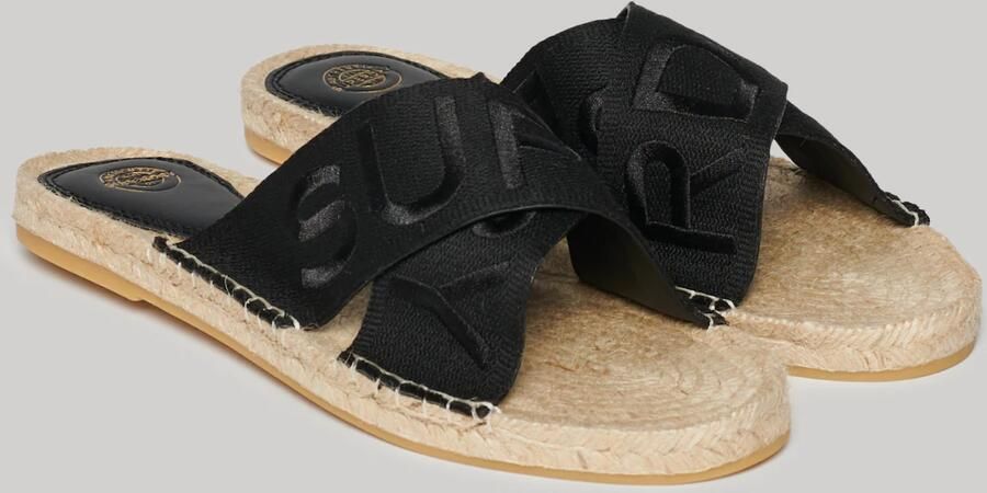 Superdry Espadrille slippers met gekruiste bandjes Dames - Foto 5