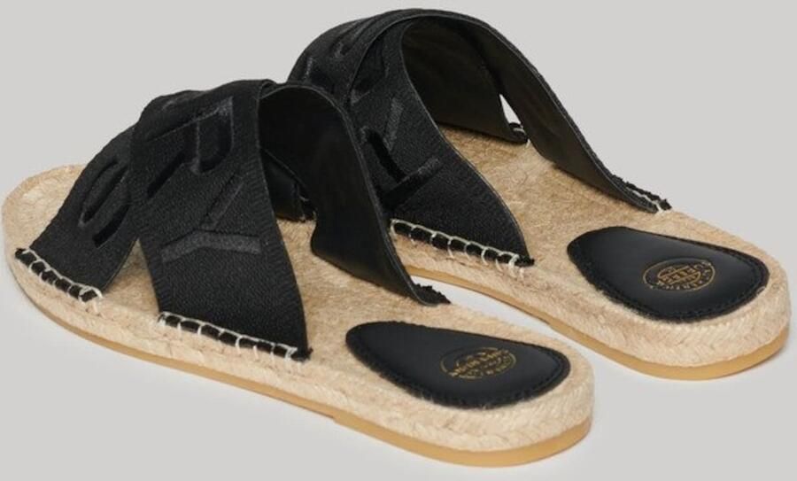 Superdry Espadrille slippers met gekruiste bandjes Dames - Foto 4