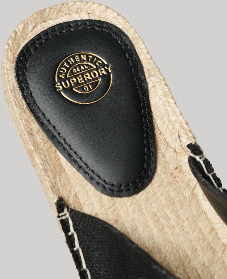 Superdry Espadrille slippers met gekruiste bandjes Dames - Foto 3