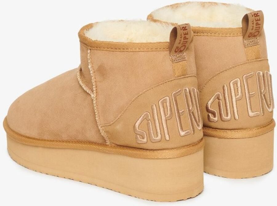 Superdry Suède Sherpa laarsjes met plateauzool Dames Laarzen - Foto 6