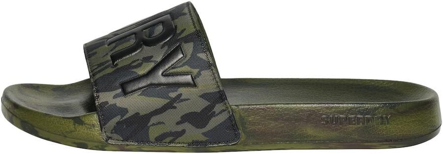 Superdry & Co Strand- badschoen 'Core' donkergrijs kaki