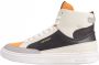 Superdry Vegan Lux Sneakers Charcoal Orange Off White Dames - Thumbnail 2