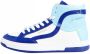 Superdry Vegan Lux Sneakers Fluro Blue Navy White Dames - Thumbnail 2