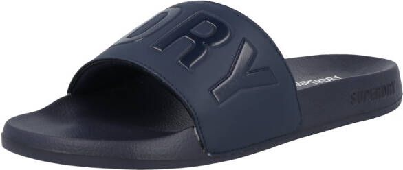 Superdry Sport Code Core Pool Slide badslippers kobaltblauw wit - Foto 7