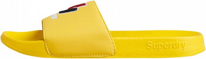 Superdry Sport Core Pool Slide badslipper geel - Foto 2