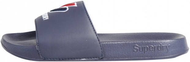 Superdry Sport Core Pool Slide badslipper donkerblauw
