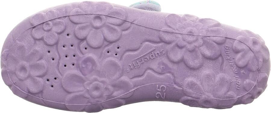 SUPERFIT Huisschoenen 'BONNY' turquoise lavendel zwart wit - Foto 4