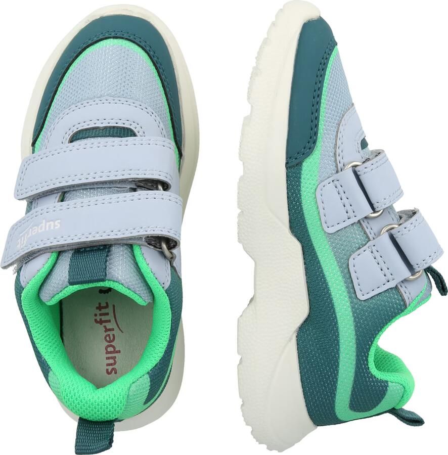 SUPERFIT Sneakers 'RUSH' duifblauw smaragd lichtgroen wit - Foto 3
