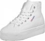 Superga Witte Casual High-Top Damessneakers White Dames - Thumbnail 3