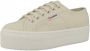 Superga 2790 dames platform sneaker Beige - Thumbnail 3