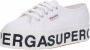 Superga Canvas Wedge Sneakers met lettering zool White Dames - Thumbnail 3