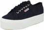 Superga 2790 Cotw Line Up And Down Lage sneakers Dames Blauw - Thumbnail 4