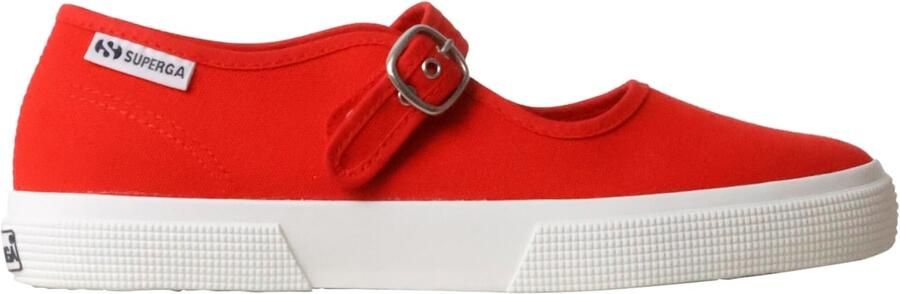 SUPERGA Ballerina 'Ballerinas mit Riemchen „Leggera“' rood