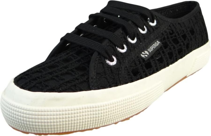 SUPERGA Sneakers laag '2750 Crochet Macrame' zwart wit