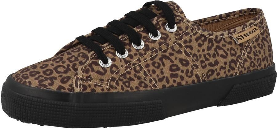 SUPERGA Sneakers laag brokaat donkerbruin