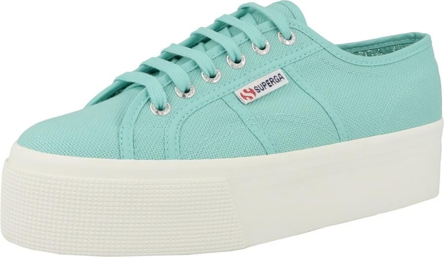 SUPERGA Sneakers laag mintgroen wit