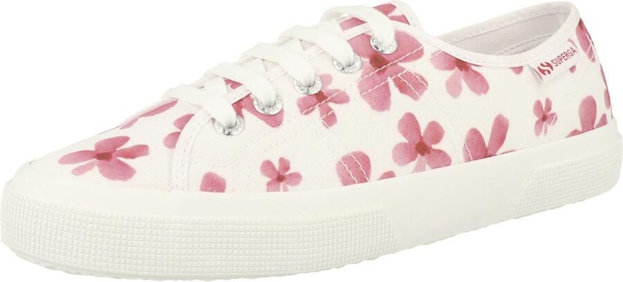 SUPERGA Sneakers laag oudroze robijnrood wit