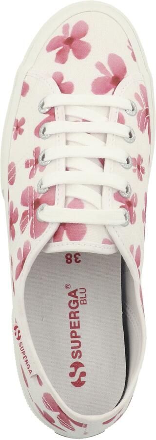 SUPERGA Sneakers laag oudroze robijnrood wit - Foto 5