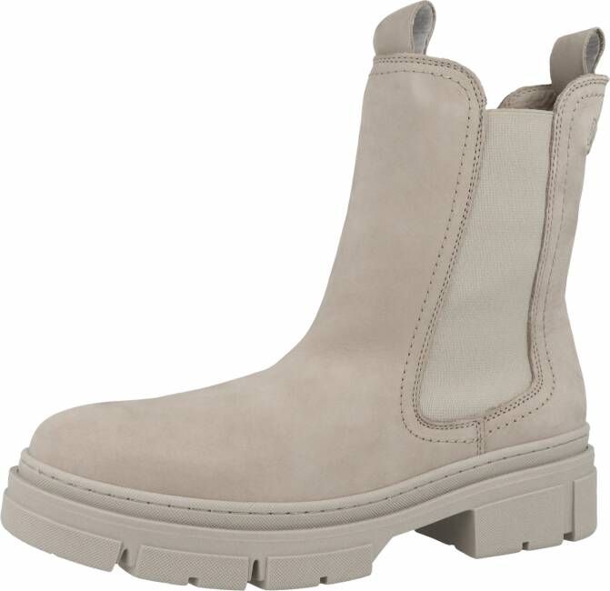 Tamaris Trendy Beige Leren Chelsea Laars Beige Dames - Foto 7