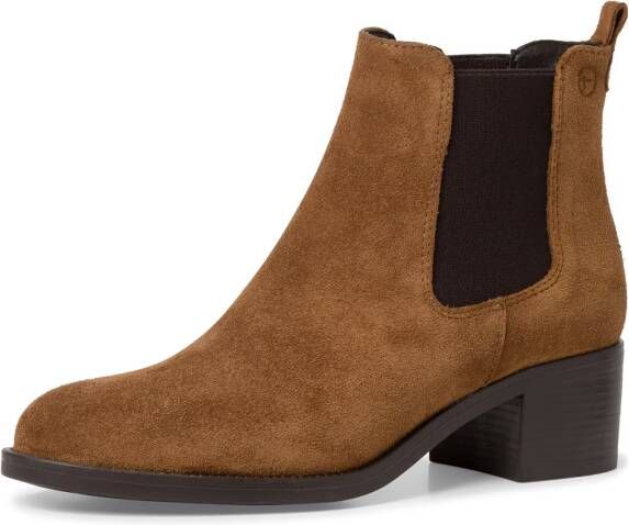 Tamaris Chelsea-boots blokhak laarsje zakelijke schoen in smalle vorm - Foto 3