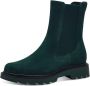 Tamaris Groene Leren Laarzen Ronde Neus Green Dames - Thumbnail 4