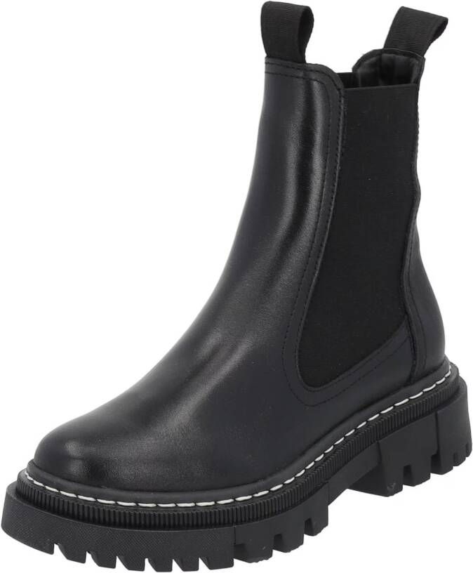 Tamaris dames chelsea boot leren laarzen enkellaars vrouwen leer M2549141 zwart - Foto 6