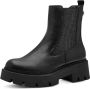 Tamaris Chelsea-boots blokhak enkellaars bezet met fonkelende strassstenen - Thumbnail 5