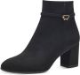 Tamaris Stijlvolle zwarte enkellaars met gouden accent Zwart Dames - Thumbnail 9
