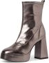 Tamaris Elegante Metallic Gesloten Booties Gray Dames - Thumbnail 4