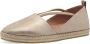 Tamaris Core Dames Espadrilles CHAMPAGNE - Thumbnail 4
