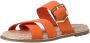 Tamaris Oranje Suède Gesp Slippers Orange Dames - Thumbnail 5