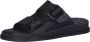Tamaris Zwarte Leren Casual Open Slippers Black Dames - Thumbnail 5