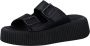 Tamaris Zwarte Open Casual Slippers Vrouwen Black Dames - Thumbnail 5