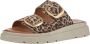 Tamaris Leopard Slippers bruin Leer Dames - Thumbnail 5